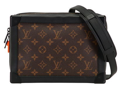 Solar Ray Soft Trunk, &pound;895, Handbags, Black/Brown, Canvas/Leather, Front view